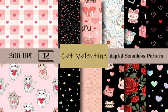 Cat Valentine Seamless Pattern: A Creative Guide to Romantic Digital Design