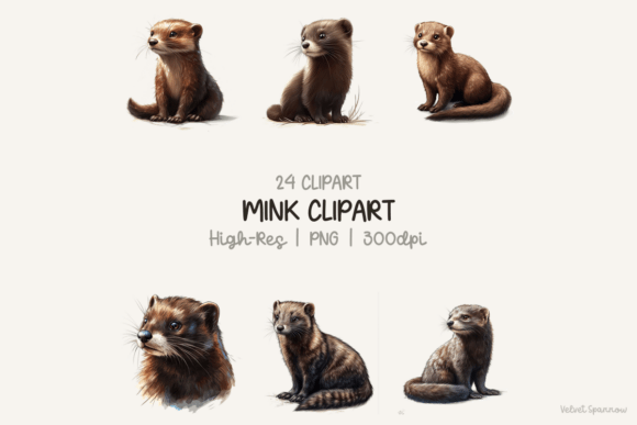 Elevate Designs with Mink Clipart