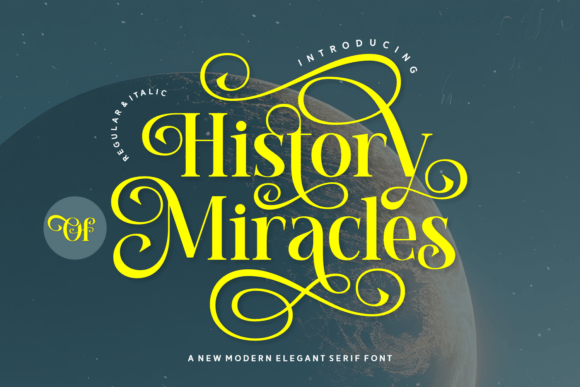 History of Miracles: Blending Romantic Serifs with Modern Design Needs