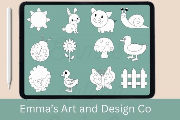Spring Procreate Stamp Brushes: Instant Charm