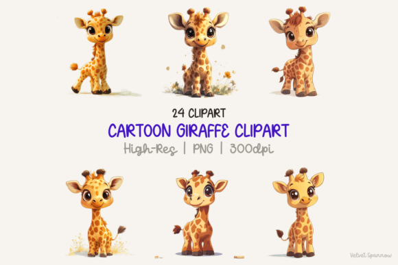 Unlocking Creativity with High-Quality Cartoon Giraffe Clipart